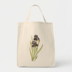 Bolso De Tela Flores de iris morado