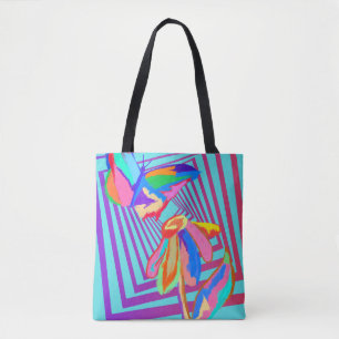 BOLSO DE TELA FLORES DE LA FLECHA ANTIGUA