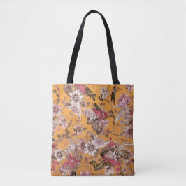 Bolso De Tela Flores de la Pasión Vintage Modernas Elegantes Nar