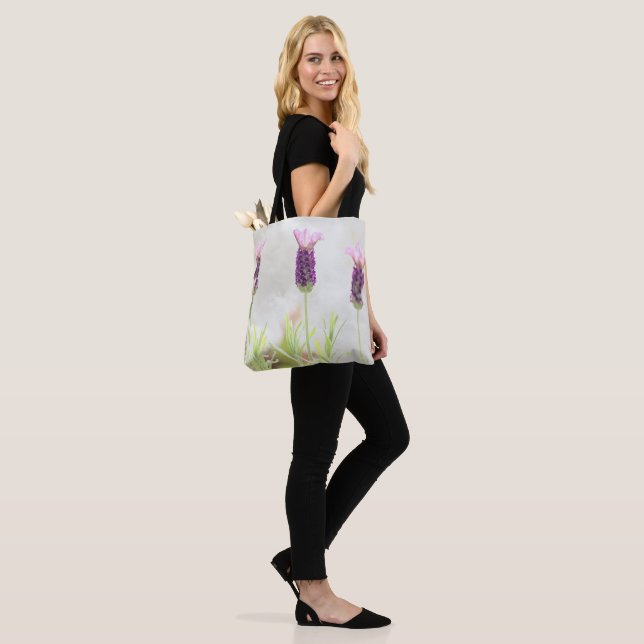 Bolso De Tela Flores de lavanda (Puesto)