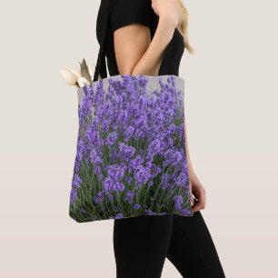 Bolso De Tela Flores de lavanda morada Floral