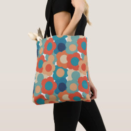 Bolso De Tela Flores de los años 70