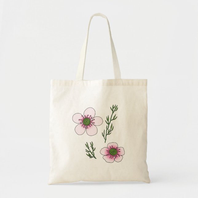Bolso De Tela Flores de Manuka (Frente)