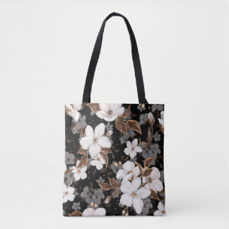 Bolso De Tela Flores de manzana