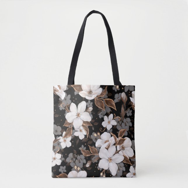 Bolso De Tela Flores de manzana (Anverso)