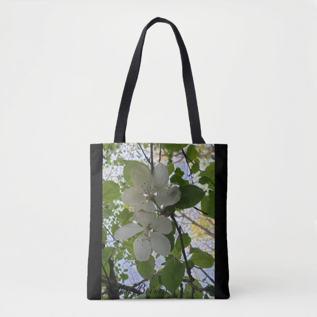 Bolso De Tela flores de manzana (Anverso)