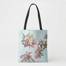 Bolso De Tela Flores de manzana 2