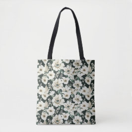 Bolso De Tela Flores de marfil elegantes