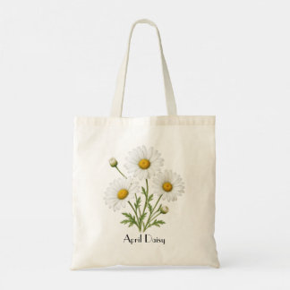 Bolso De Tela Flores de margarita de abril