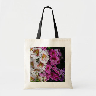 Bolso De Tela Flores de mariposa de rosa blanco y morado
