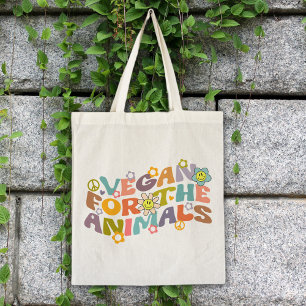 Bolso De Tela Flores de moda Retro Vegan para los animales