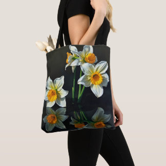 Bolso De Tela Flores de Narciso