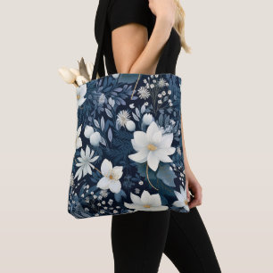 Bolso De Tela Flores de nieve en invierno