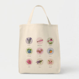 Bolso De Tela Flores de Nueva Inglaterra
