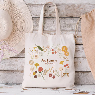 Bolso De Tela Flores de otoño
