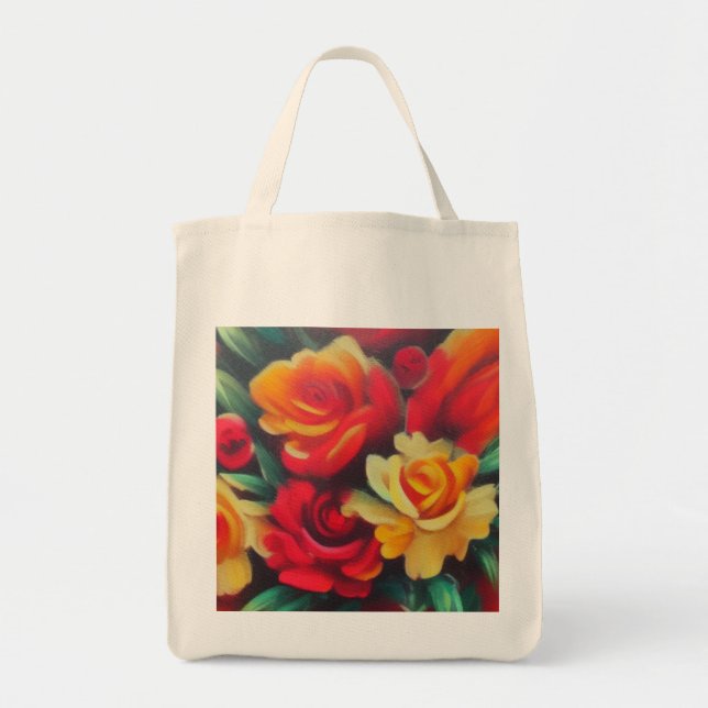 Bolso De Tela Flores de otoño (Frente)
