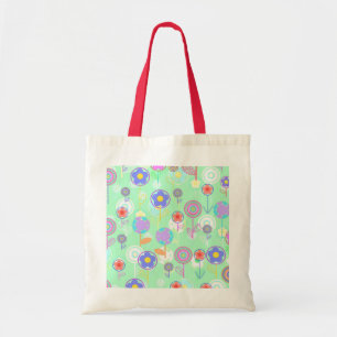 Bolso De Tela Flores de Overlayer