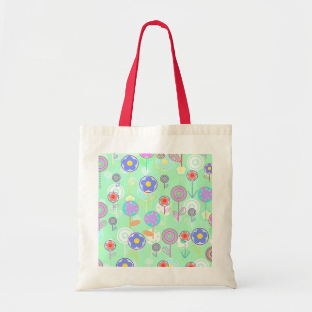 Bolso De Tela Flores de Overlayer (Frente)