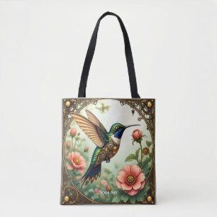 Bolso De Tela Flores de pájaro al vapor
