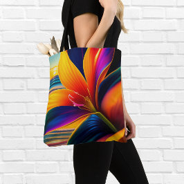 Bolso De Tela Flores de paraíso tropical