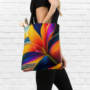 Bolso De Tela Flores de paraíso tropical