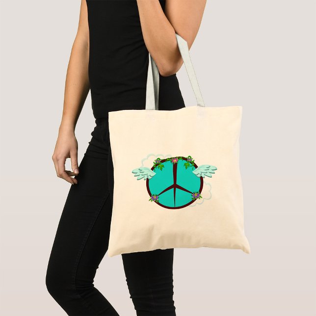 Bolso De Tela Flores de paz (Subido por el creador)