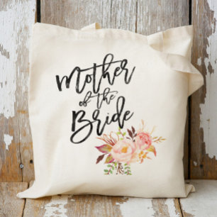 Bolso De Tela flores de peonía rústicas madre de la novia