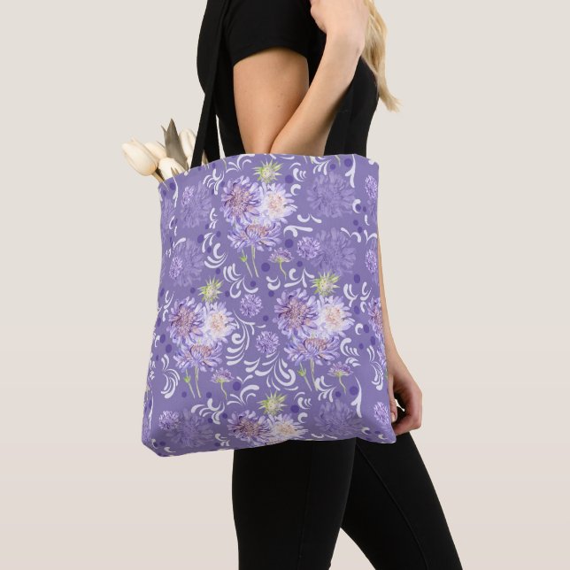 Bolso De Tela flores de pradera (Detalle)