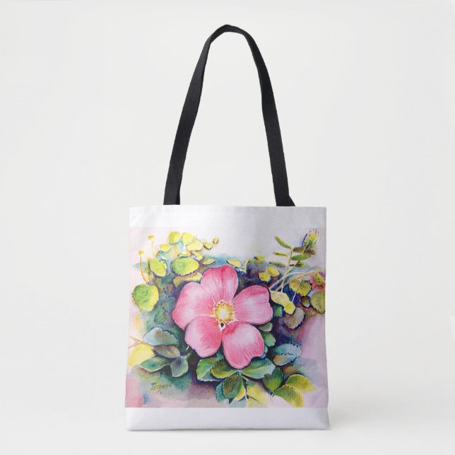 Bolso De Tela Flores de primavera (Anverso)