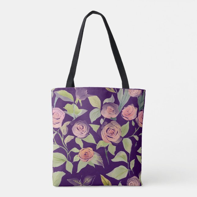 Bolso De Tela Flores de primavera (Reverso)