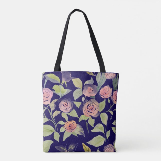Bolso De Tela Flores de primavera (Reverso)