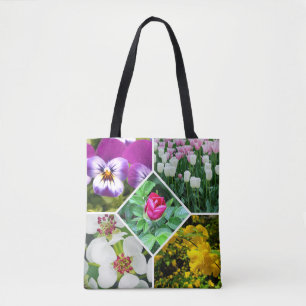 Bolso De Tela Flores de primavera