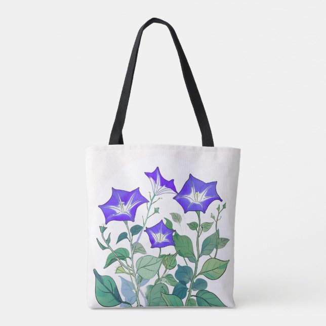 Bolso De Tela Flores de primavera (Reverso)