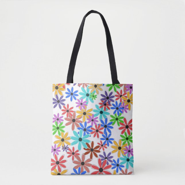 Bolso De Tela Flores de primavera (Anverso)