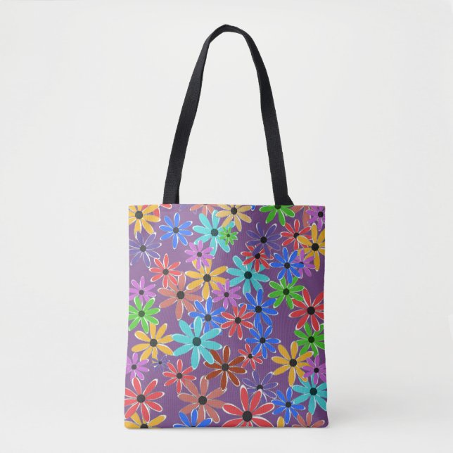 Bolso De Tela Flores de primavera (Anverso)