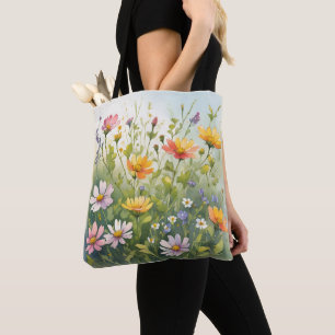 Bolso De Tela Flores de primavera