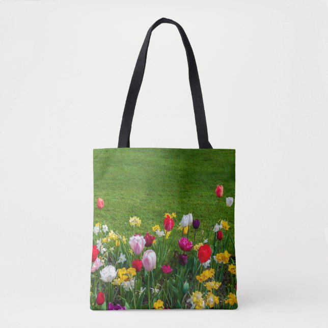 Bolso De Tela Flores de primavera (Anverso)