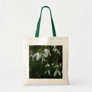 Bolso De Tela Flores de Primavera Blanca (Galanthus)