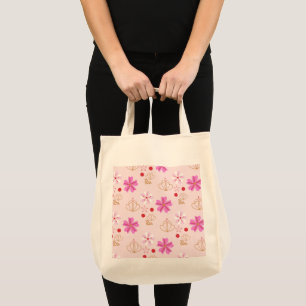 Bolso De Tela Flores de primavera florecimiento de cerezo color
