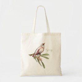 Bolso De Tela Flores de primavera. Nevadas.