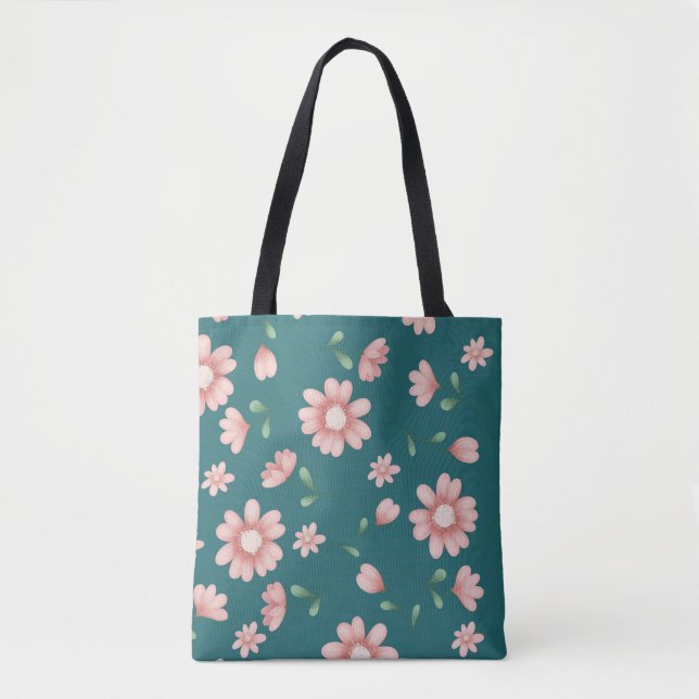 Bolso De Tela FLORES DE ROPA DE bonito (Anverso)