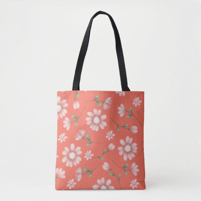 Bolso De Tela FLORES DE ROPA DE bonito (Anverso)