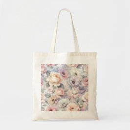 Bolso De Tela Flores de Rosa Elegantes