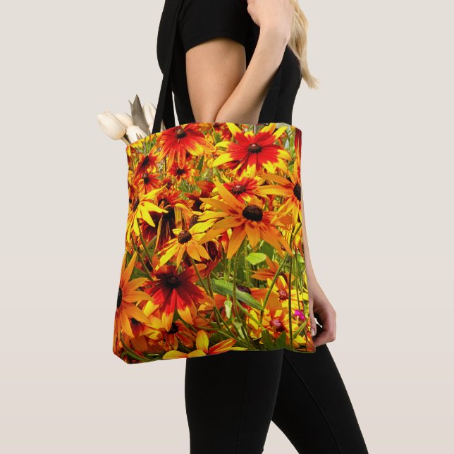 BOLSO DE TELA FLORES DE RUDBECKIA (Detalle)