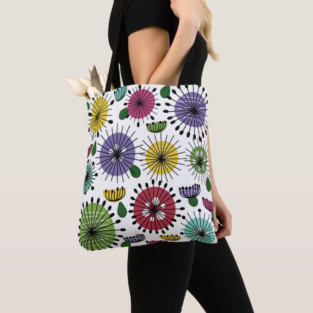 Bolso De Tela Flores de Scandi (Detalle)