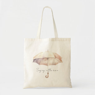 Bolso De Tela Flores de Tulipán Rosa Rubor
