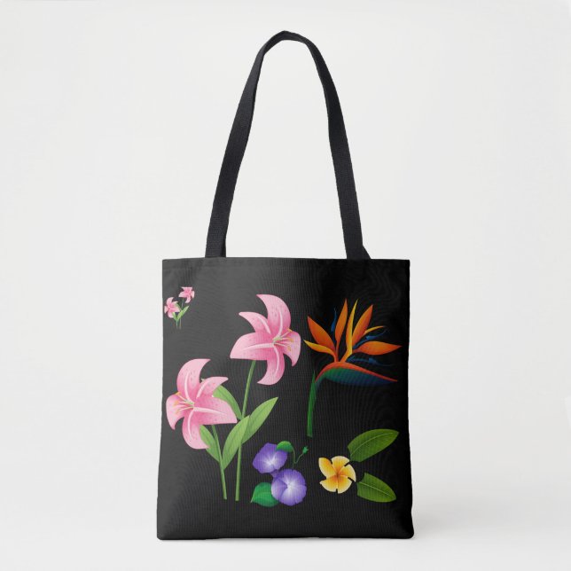Bolso De Tela Flores de verano (Anverso)