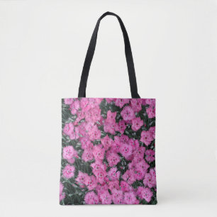Bolso De Tela Flores de william dulce rosa