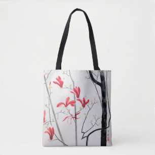 Bolso De Tela Flores del árbol de la Magnolia, Kobayashi Kokei