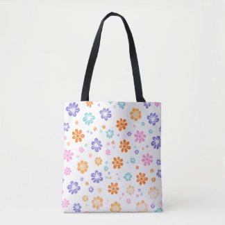 Bolso De Tela Flores diminutas
